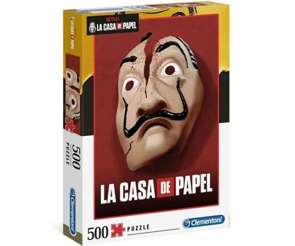 Velika pljačka novca: Dali maska ​​500 kom puzzle - Clementoni
