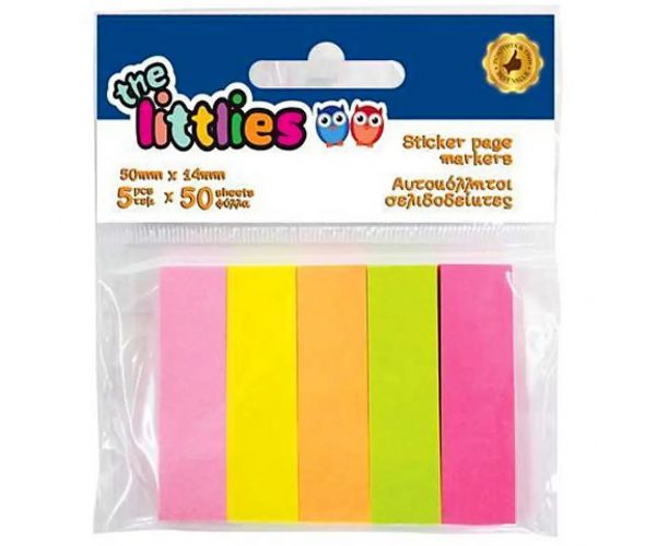 Neon Post-it 5x50kom 50x14mm