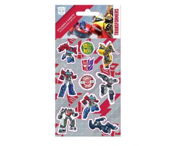 Set naljepnica Transformers robot 3D na listu 10x22 cm