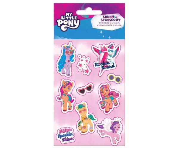 Moj mali poni set samoljepljivih naljepnica 8x12cm u listu 5 kom