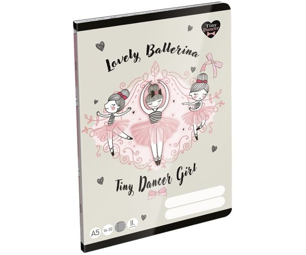 ICO: LizzySuli Lovely Ballerina Tiny Dancer sveska s linijama za 2. razred A/5 16-32