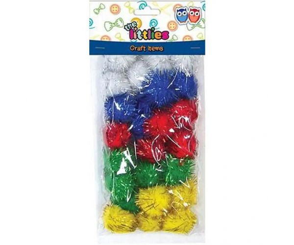 Sjajni pompon set 15mm 30kom