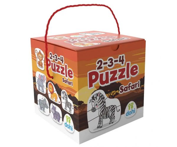 2-3-4 Darabos Puzzle - Safari