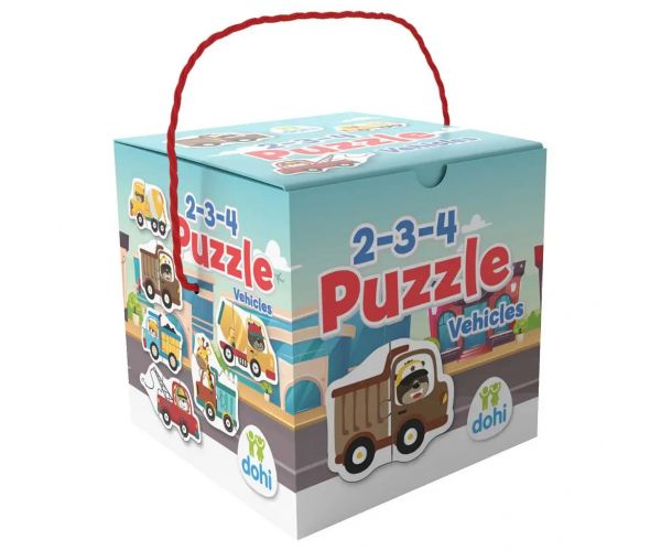 2-3-4 Darabos Puzzle - Járművek