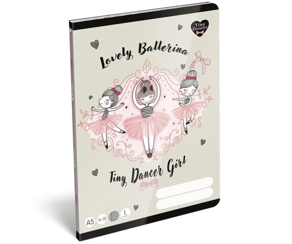 ICO: Lizzysuli Tiny Dancer Ballerina linirana sveska za 1. razred A5 14-32