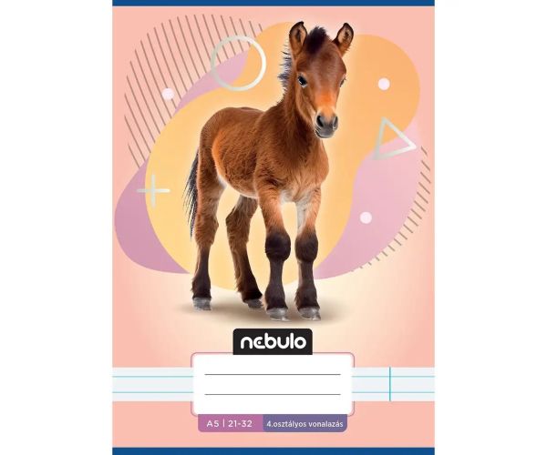 Nebulo: Bilježnica s uzorkom konja za 4. razred, A/5, 21-32