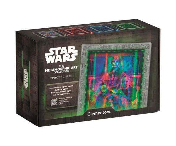 Ratovi zvijezda Metamorfozni puzzle s okvirom i RGB LED osvjetljenjem - Clementoni