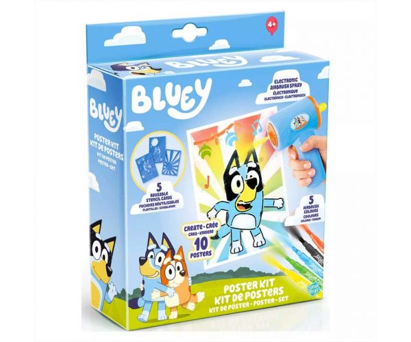 Bluey Airbrush Art poster set za izradu