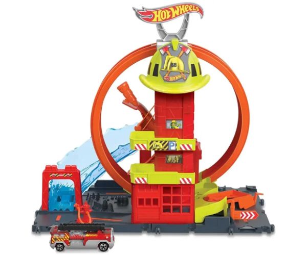 Hot Wheels City: Komplet za igru Vatrogasna postaja - Mattel