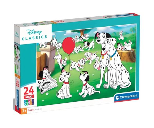 Disney klasici: 101 Dalmacija 24 komada maxi supercolor puzzle - Clementoni