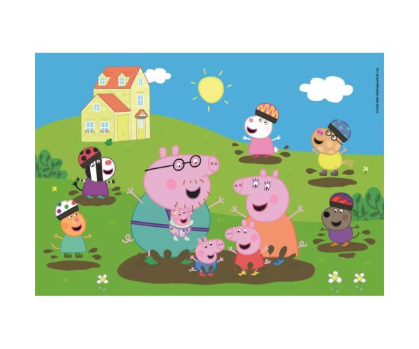 Peppa prasica Veselo skakanje po lokvama 104 komadni maxi puzzle – Clementoni
