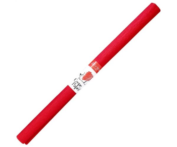 ICO: Süni krep papir u crvenoj boji 200x50cm