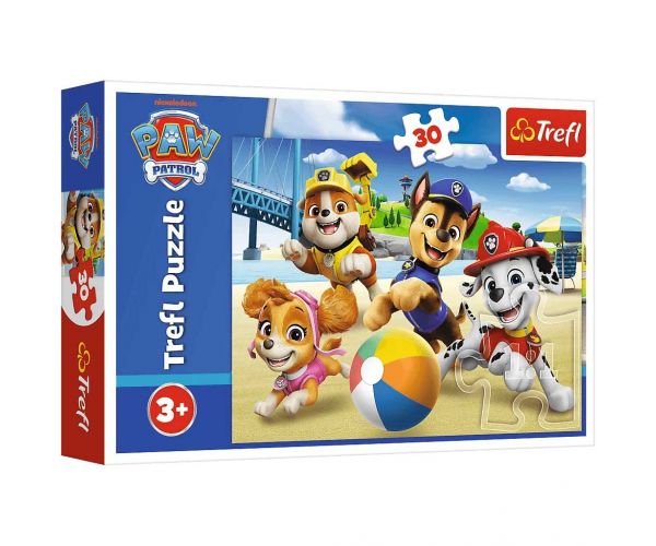 Paw Patrol Psi na plaži 30-dijelni puzzle - Trefl