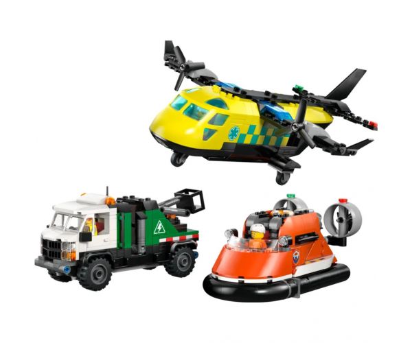 LEGO® City: Avion, vozilo s dizalicom i zračna podloga remix (60505)