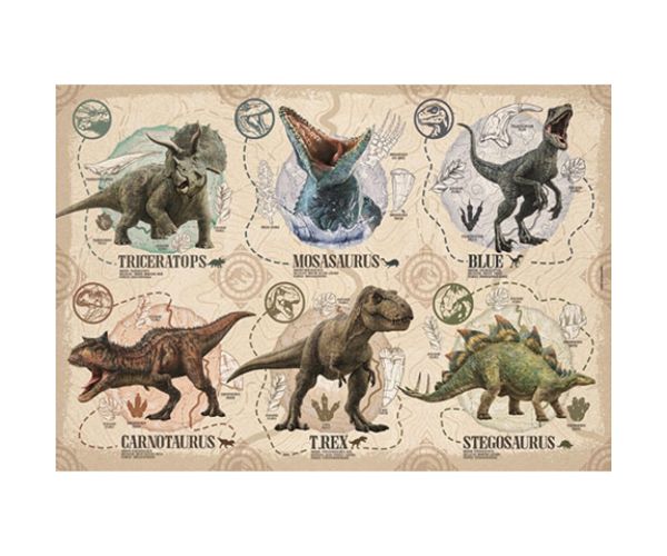 Jurassic World 104-dijelni Super Color Puzzle - Clementoni