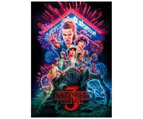 Stranger Things 3. sezona 1000 komada puzzle s posterom - Clementoni