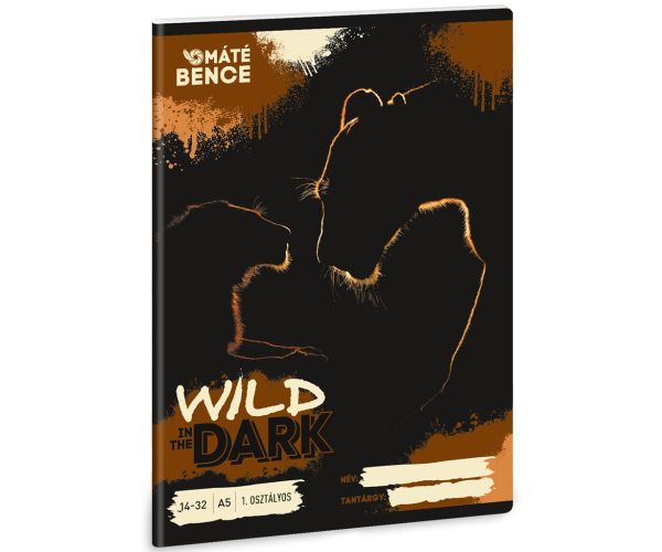 Ars Una: Wild In The Dark A/5 bilježnica s linijama za 1. razred 14-32