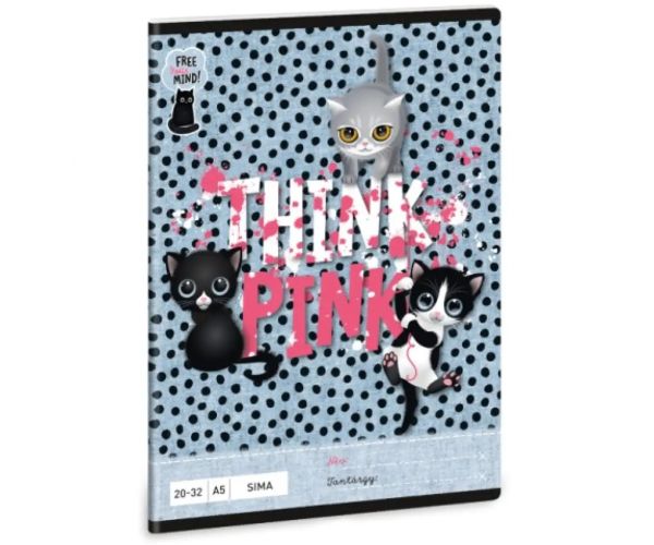 Ars Una: Think Pink obična bilježnica A/5 20-32