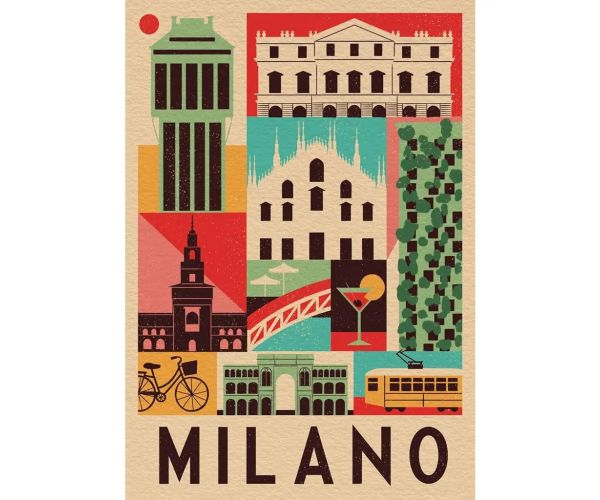 Stil u gradu Milano 1000-dijelni puzzle - Clementoni