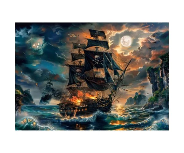 Zagonetka 300 komada Pirati s mora - Clementoni