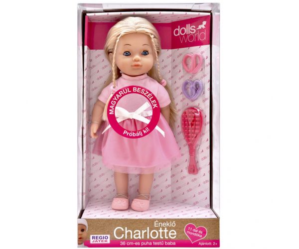 Dolls World: Hrvatski govoreća Charlotte lutka, u ružičastoj haljini
