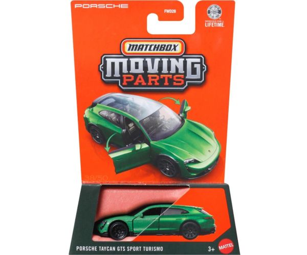 Matchbox Pokretni Dijelovi: Porsche Taycan GTS Sport Turismo otvarajući mali automobil 1/64 - Mattel