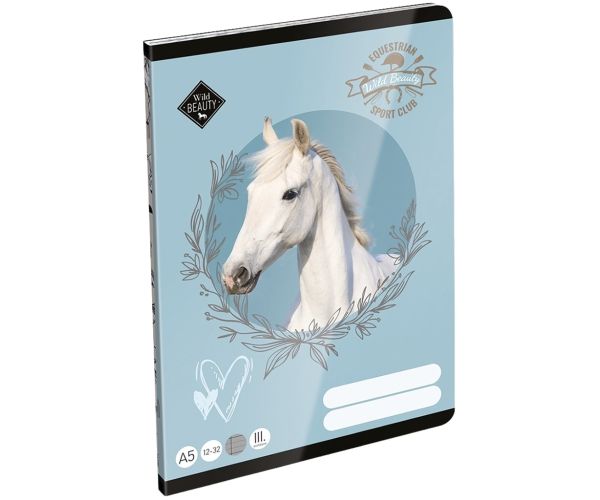 ICO: LizzySuli Wild Beauty Sport Club bilježnica s linijama za 3. razred A/5 12-32