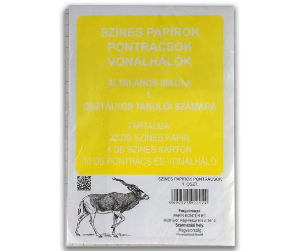 Šareni papiri, točkaste mreže i linijske mreže za 1. razred