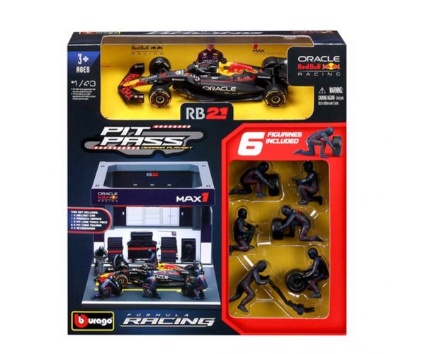 Bburago: F1 trkaći automobil - Red Bull RB21 Pit / Max Verstappen 1/43