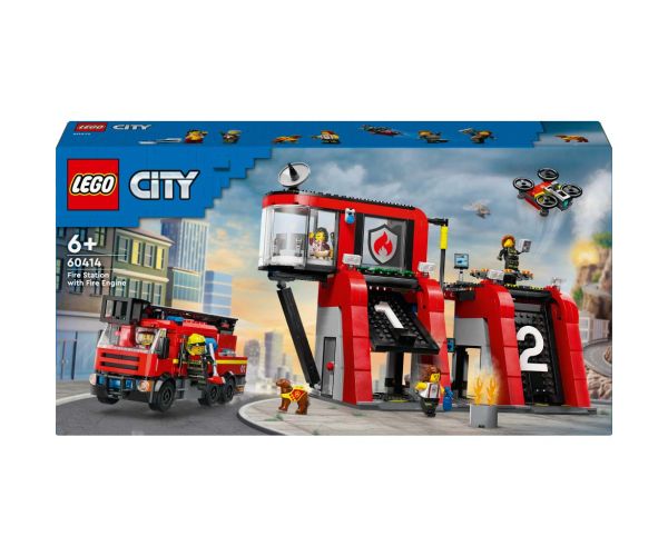 LEGO® City: Vatrogasna postaja i vatrogasno vozilo (60414)