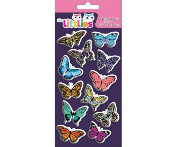 The Littlies: Butterfly 3D naljepnica set na listu 10x22 cm