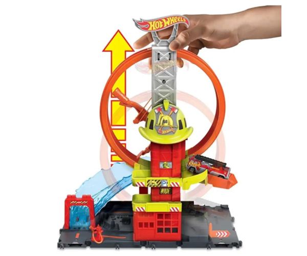 Hot Wheels City: Komplet za igru Vatrogasna postaja - Mattel