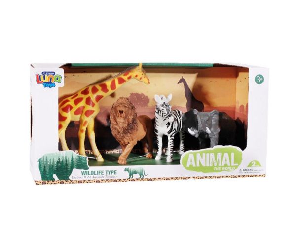 Luna: Set figura igračaka džungleskih životinja 4 komada
