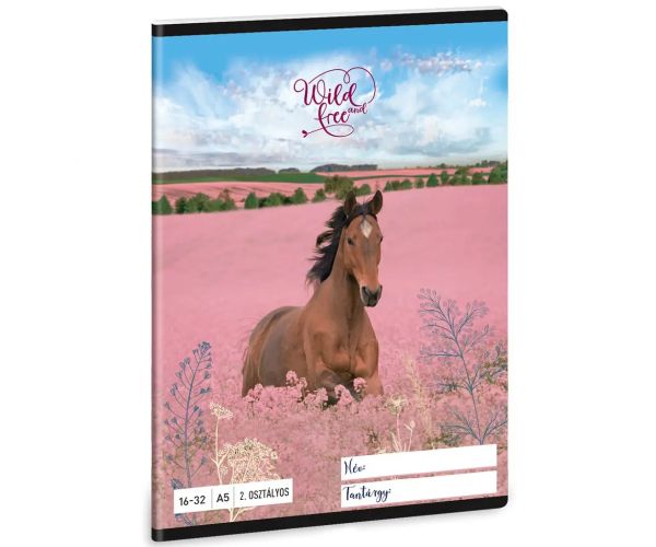 Ars Una: Wild and Free bilježnica s crtama za 2. razred A/5