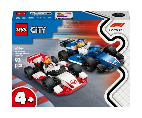 LEGO® City: F1® Williams Racing i Haas F1® trkaći automobili (60464)