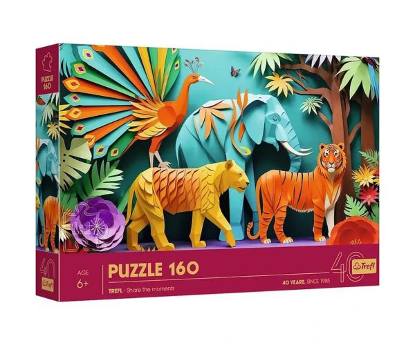 40 Éves Jubileum - Paper Art: Dzsungel 160db-os puzzle - Trefl