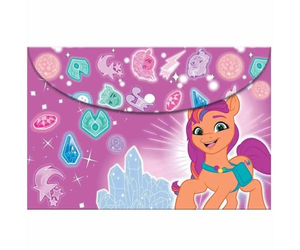 Luna: Moj mali poni plastična mapa s gumbom za dokumente, A4 veličina