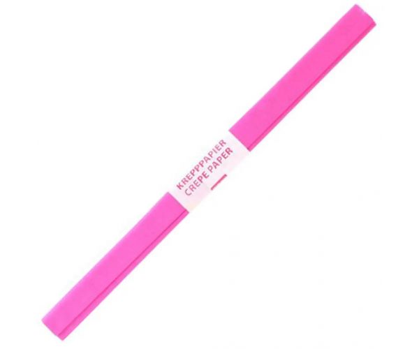 Spirit: Pink krep papir - 200x50cm