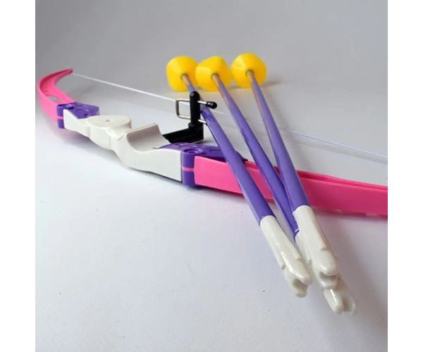 Set ružičastih lukova s ​​vakuumskim strijelama 54 cm