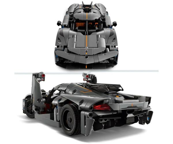 LEGO® Technic: Koenigsegg Jesko Absolut sivi hiperautomobil (42173)