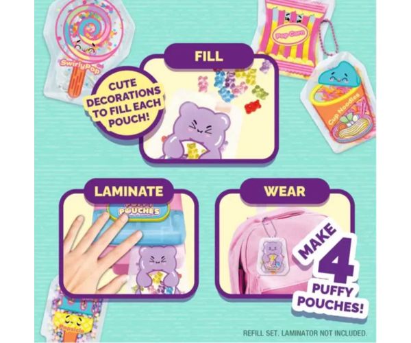 Puffy Pouches: Pufi charm dizajn set - slatkiši