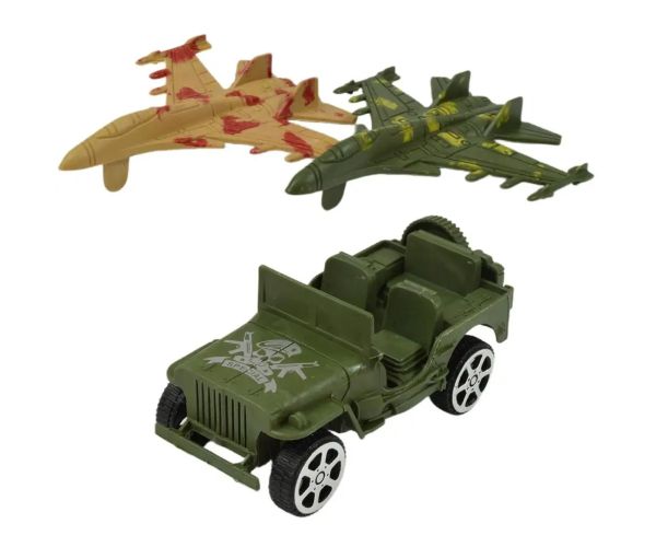 Military Set: Veliki vojni set za igru ​​s vozilima i figurama vojnika