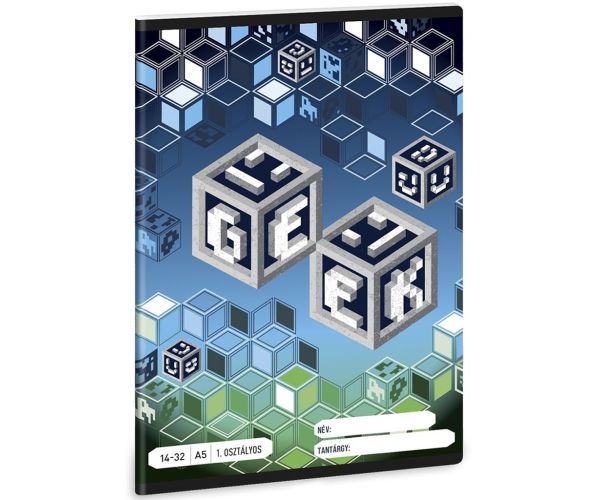 Ars Una: Geek A/5 bilježnica s linijama za 1. razred 14-32