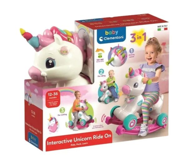 Clementoni Baby: 3 u 1 interaktivna ljuljačka jednorog