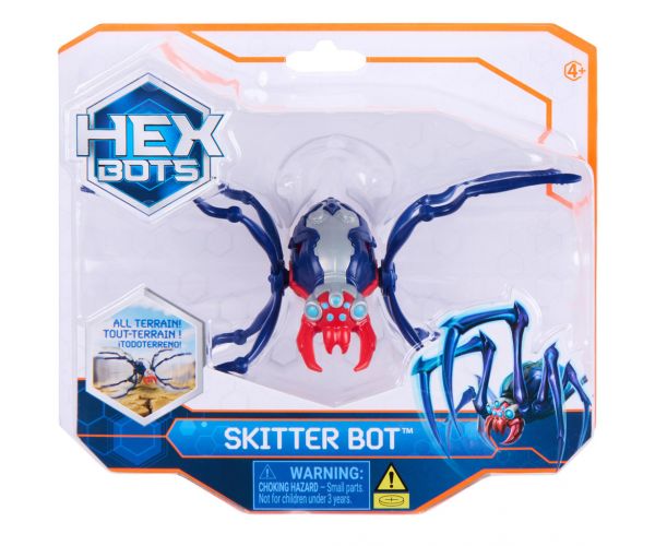 Hex Bots: Skitter Bot interaktivni robot pauk – plavi-crveni - Spin Master