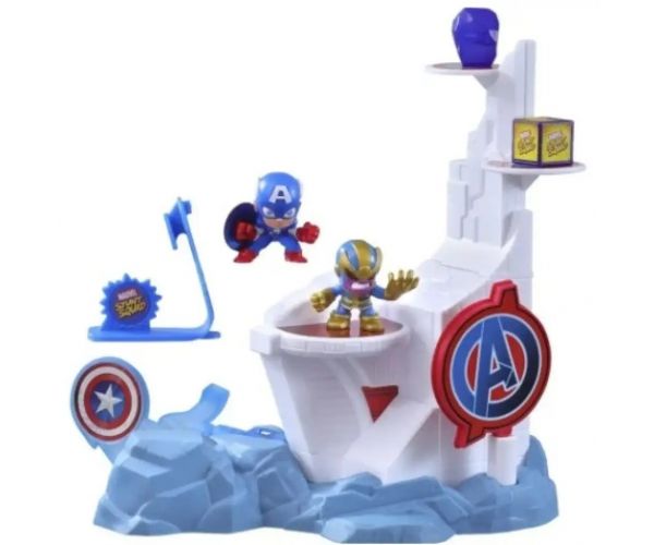 Marvel Stunt Squad: Captain America vs. Set za igru ​​Thanos Launcher - Hasbro