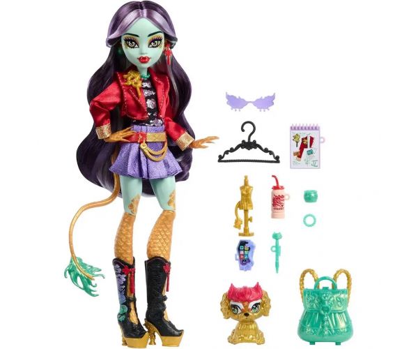 Monster High lutka - Jinafire Long lutka s dodacima - Mattel