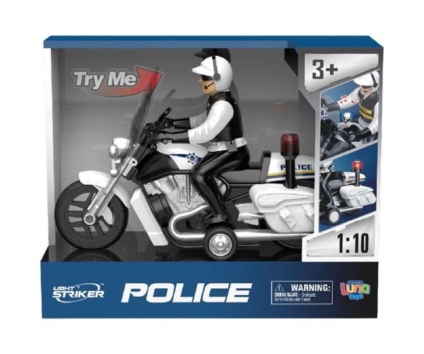 Luna: Light Striker policijski motor s policajcem, svjetlom i zvukom 1/10
