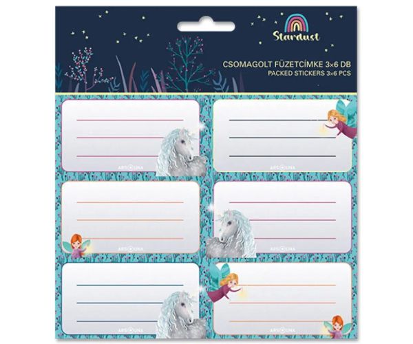 Ars Una: Stardust unicorn naljepnica 3x6 kom