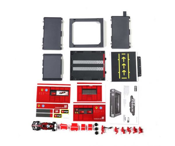 Bburago: F1 trkaći automobil - Ferrari SF-25 Pit / Charles Leclerc 1/43